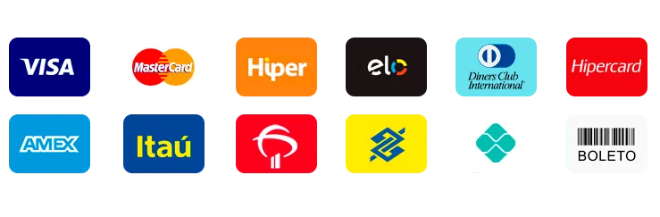 Formas de pagamento disponíveis